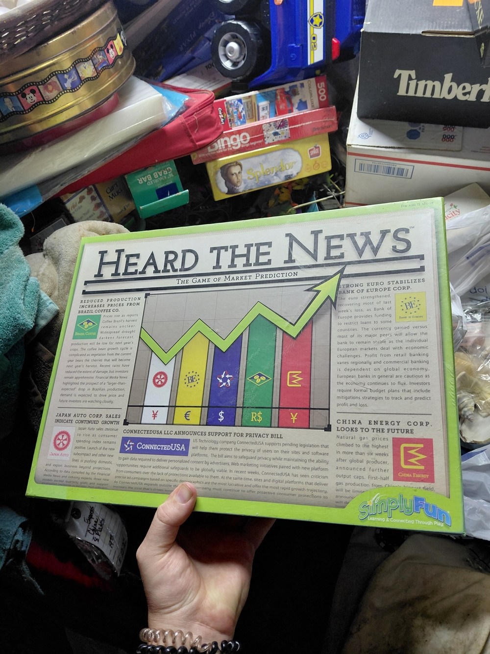 Heard The News Market Board Game Market Prediction 2014 Simply Fun Sealed